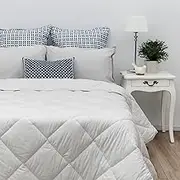 Tontine Classic Comfort Allergy & Asthma Sensitive Quilt - All Seasons, Queen Bed, Medium Weight, Anti Microbial Protection, Hypoallergenic, Natural Cotton Cover, Machine Washable, Australian Made