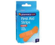 Pharmacy Care First Aid Strip Plastic 50 Pack