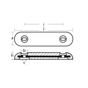 Rounded Bar Zinc Anode for Fairline New Dealer Direct UK Yachts ZHC11