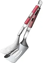 HEALEEP Multifunctional Non-Stick Flipping Spatula for Cooking Stainless Steel Kitchen Accessory for Pancakes Steak and Fish Easy to Clean Anti- Handle