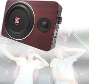 8 Inch Subwoofer,Amplified Car Subwoofe,Car Subwoofer with Built in Amp,Truck Subwoofer Sub,Car SubwooferSlim Thin Loaded Subwoofer Air Tight Sealed Bass Enclosure,for Trucks