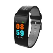 X20 0.96 Inch Full Touch Screen Heart Rate Monitor IP68 Waterproof Sports Smart Wristband GREY COLOR