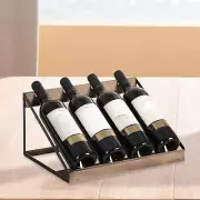 Countertop 4 Bottle Wine Rack Organizer Wine Display Shelf for Restaurant