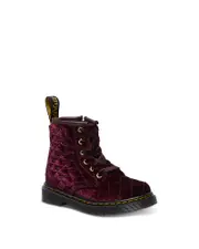 Dr. Martens Girls' 1460 Quilted Velvet Boots - Toddler