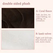 Winter Double-Sided Flannel Warm Blanket Leopard Woolen Blanket