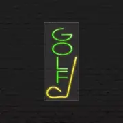 Golf Sign for Business Displays | LED Flex Neon | 13"W x 32"H x 1"D