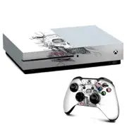 Xbox One S Console Skins Decal Wrap ONLY Roses in Skull