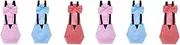 Binxind Chicken Diapers Bantam Hens - Reusable 6 Pcs with Bow Ties Poultry Nappies Washable Waterproof for Pets Ducks Silkie,M