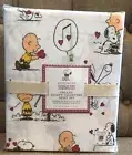 Pottery Barn Kids Snoopy Peanuts Valentines Full Sheet Set New Organic New