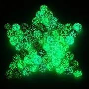 48 Pieces Marbles Glow in The Dark Mixed Colors Luminous Glass Marbles for Marble Games DIY and Home Decoration (1 cm/ 0.4 Inch)