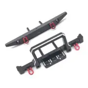 Metal Front Rear Bumper for 1/10 RC Crawler Car Black
