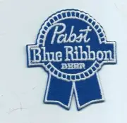 NEW 2 7/8 X 3 1/4 INCH PABST BLUE RIBBON IRON ON PATCH FREE SHIPPING