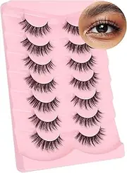 Lash natural wispy eyelashes, Frihappy false eyelashes, Wispy Strips, Faux Mink Lashes, black band lashes, pestañas postizas naturales, 7 pairs, Frihappy 2024 lashes #Aries