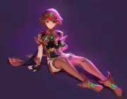 Anime xenoblade chronicles 2 homura girls GAME Playmat Gaming Mat Desk