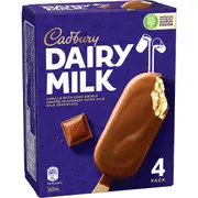 Cadbury Dairy Milk Vanilla Sticks 4 pack