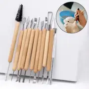 11pcs Pottery Clay Sculpting Modeling Double-Sided Ceramic Carving Tools Kit