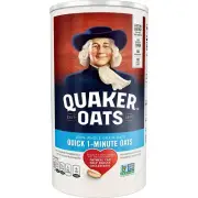 Quaker Oats 100% Natural Whole Grain Oatmeal Can, 18 Ounce (Pack of 12)