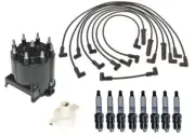 ACDelco Ignition Kit Distributor Rotor Cap Wire & Spark Plugs for Chevy Caprice