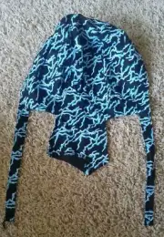 Blue lightening Motorcycle Wrap Biker Hat Bandana Doo Rag Du Head Cap unisex