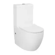 680*360*840mm Inspire Voghera Ceramic Gloss White Tornado Back To Wall Toilet