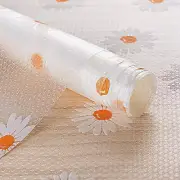 Daisy Shelf Liner Kitchen Drawer Mats, Non-Adhesive Waterproof Transparent EVA R