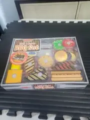 NEW Melissa & Doug Wooden Grill & Serve BBQ Grill Set (20 pcs) Play Food Age 3+!