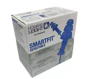 100 PR Howard Leight Honeywell SMF-30BU Reusable Corded Ear Plugs NRR 25 dB Blue