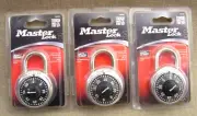 3 Master Lock 1500D Anti-Shim Combination Padlock Locks for Lcokers - New Sealed