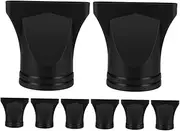 GOOHOCHY 8-Piece Set Hair Dryer Nozzle Accessories Blow Dryer Diffuser Concentrator Nozzles for Faster Drying