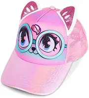 PinkSheep Kinder Baseballmütze niedlichen Cartoon Katze Fußball Jungen Baseballmütze Toddler Trucker Hut Mädchen Hüte für Kinder im Alter von 5-12