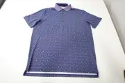 New Greyson Golf Lowercase Polo Mens Size Medium Maltese Blue 1021E 01284614