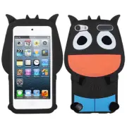APPLE iPod Touch 5th Generation Pastel Skin Cover - Cartoon COW Design (Black)