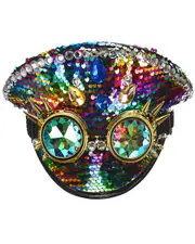 Multicolour Sequins Festivals Costume Hat