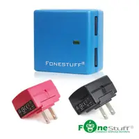 在飛比找蝦皮商城優惠-Fonestuff 5V/2.4A雙USB方塊插座充電器 現