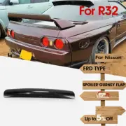 For Nissan R32 GTR FRD Type FRP Fiber Unpainted rear spoiler gurney flap kits