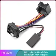 12Pins Audio Microphone Handsfree Bluetooth Receiver AUX Adapter Cable For BMW