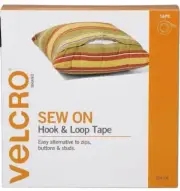 VELCRO® Brand - SEW ON - HOOK & LOOP TAPE /FASTENER - 20MM BEIGE X 1M