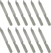 Fingernail Files (12 Pack), Metal Nail Files for Natural Nails, 4’’ Stainless Steel Thin Durable Nail File Bulk Filer with Curved Sharp Pointed Tip Double Sided Manicure Pedicure Toenails Tools
