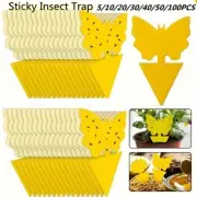 100X Butterfly Strong Sticky Insect Fly Bugs Trap Pest Catcher For Plant Fruit