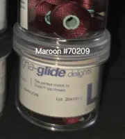 Fil-Tec Magna-Glide Delights StyleL 72yd Pre-wound Bobbins Maroon 20 Per Jar NEW