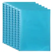 6PK Marbig 20-Pocket A4 Refillable Document Display Book - Translucent Marine