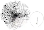 [FRCOLOR] Fascinators Hats for Women Tea Party Hat Clips Headband Hair Clip for Special Occasions White