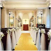 Aisle Runners for Weddings 4FTx15FT Gold Sequin Aisle Runner Glitter Aisle Ru...