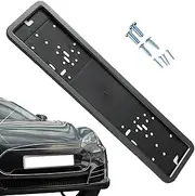 Euro European Number Plate Holder – Stainless Steel Car Number Plate Holder Frame Enhance the Look of Your European Ride with Our Number Plate Frame