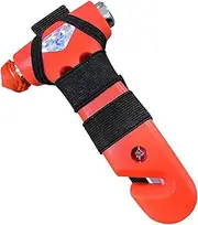 Car Safety Hammer, 3-in-1 Emergency Escape Tool with Window Breaker and Seat Belt Cutter, Essential Safety Emergency Auto Escape Hammer, Universal for Car, Family, Office (Orange)