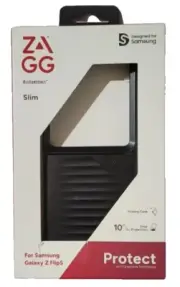 Lot x50 Zagg Bridgetown Slim Case for Samsung Galaxy Z Flip5 - Black