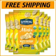 California Grown Organic Cheddar Rice Cake Minis - 6-Pack of Crispy Delights