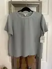 Open Edit Teal Pond Matte Satin Tee Sz Medium New W Tags