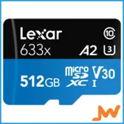 Lexar 633x MicroSD 512GB A1 UHS I Memory Card