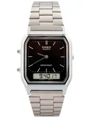 [Casio] AQ230A 1DS Silver Stainless Steel Watch